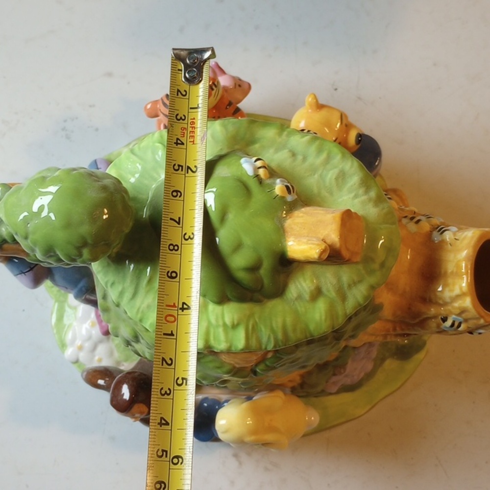 NWT Vintage Ceramic Disney Teapot & Lid.  Pooh Tigger Piglet Eeyore Owl Rabbit - Picture 11 of 11